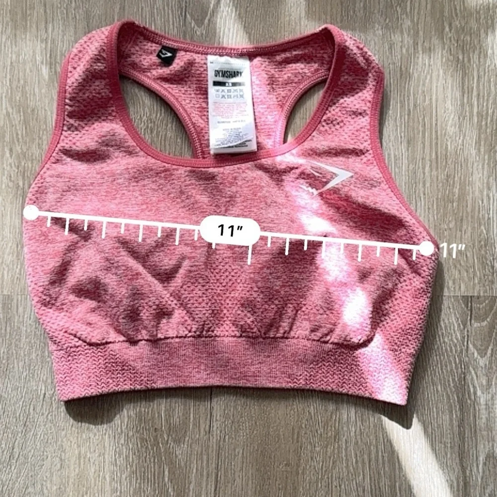 Gymshark Vital Seamless Sports Bra Coral Marl